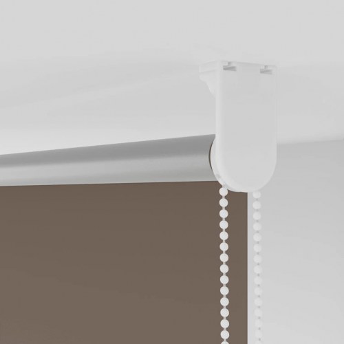 Mørklægningsrullegardin 150×210 cm - kaffefarvet polyester, stofbredde 146,6 cm