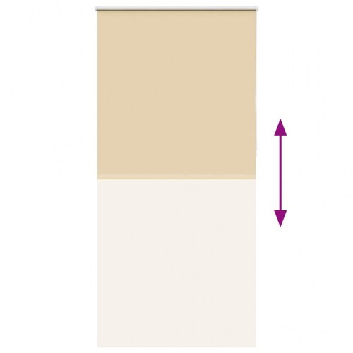Mørklægningsrullegardin 115×210 cm - stofbredde 110,7 cm, polyester, beige