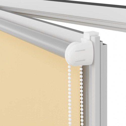 Mørklægningsrullegardin 115×210 cm - stofbredde 110,7 cm, polyester, beige
