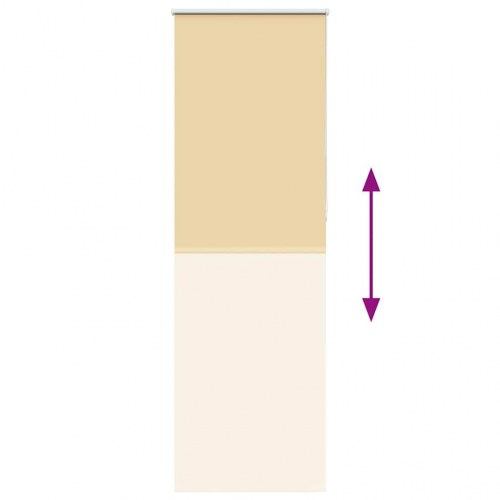Mørklægnings-rullegardin 65×210 cm - beige polyester