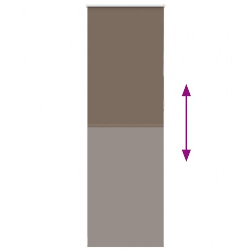 Rullegardin mørklægning 80×210 cm - kaffefarvet polyester