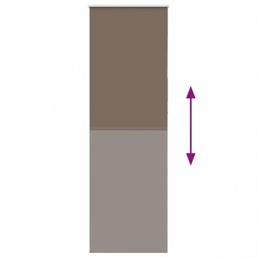 Mørklægnings-rullegardin 85×210 cm - polyester, kaffefarvet