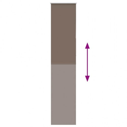 Rullegardin mørklægning 50x210 cm stofbredde 45,7 cm polyester