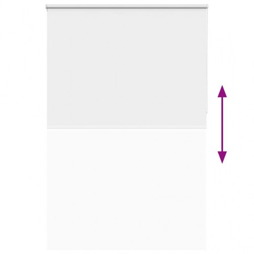 Mørklægningsrullegardin 150×230 cm - stofbredde 146,6 cm, hvid polyester