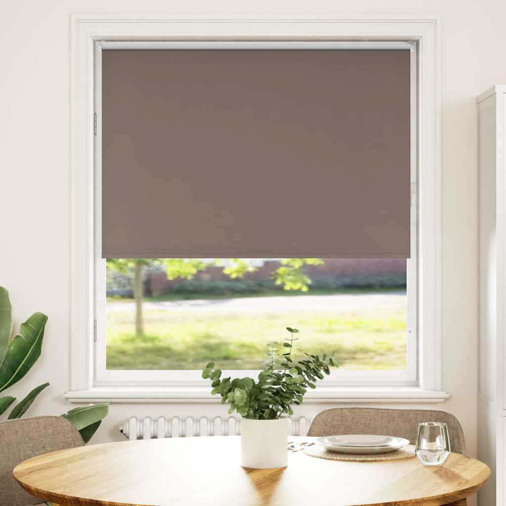 Mørklægningsrullegardin 110×175 cm - stofbredde 105,7 cm, polyester, kaffefarvet