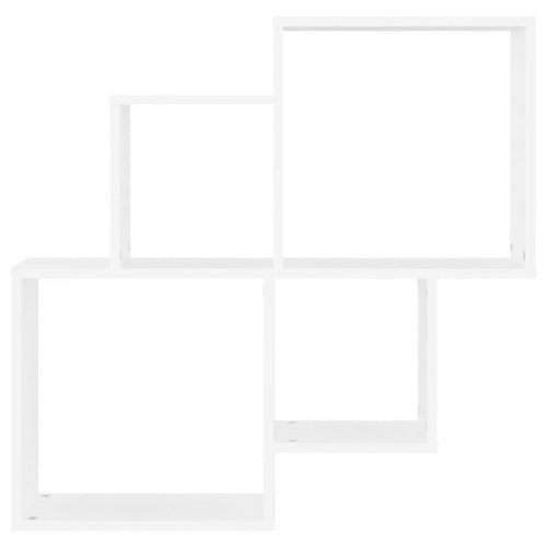 Væghylde 80x15x78,5 cm konstrueret træ hvid