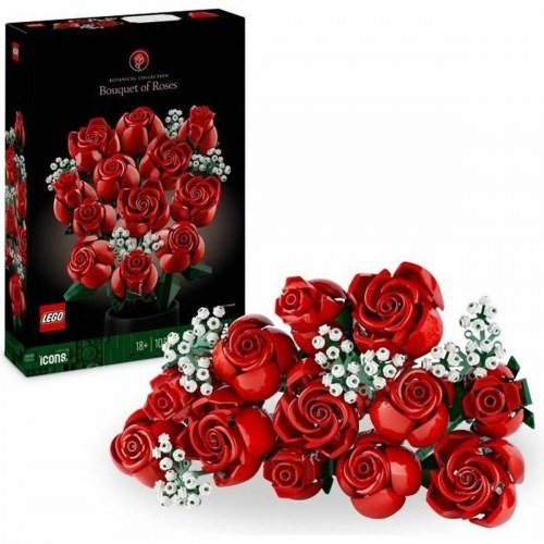 LEGO Icons 10328 Bouquet of Roses - byggelegetøj til voksne, 822 dele