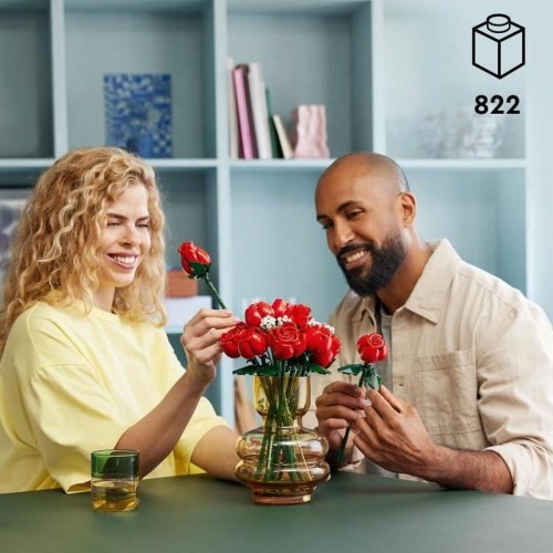 LEGO Icons 10328 Bouquet of Roses - byggelegetøj til voksne, 822 dele