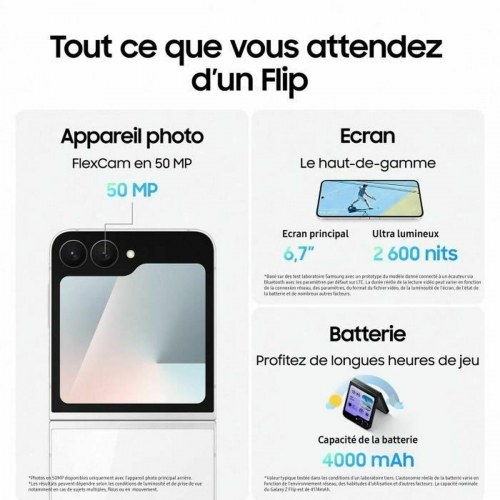 Samsung Galaxy Z Flip7 FE 8GB/128GB - Sort 6,7"