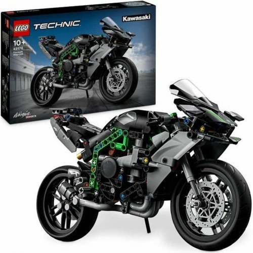 Byggesæt Lego Technic 42170 Kawasaki Ninja H2R - Sort, 643 dele