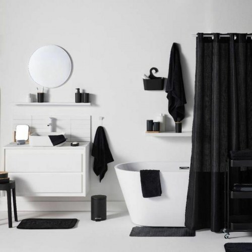 Bademåtte skridsikker TODAY UTILITY - sort 40 x 60 cm