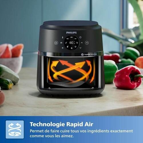 Airfryer Philips NA230/00 - sort 6,2 l, 1.700 W
