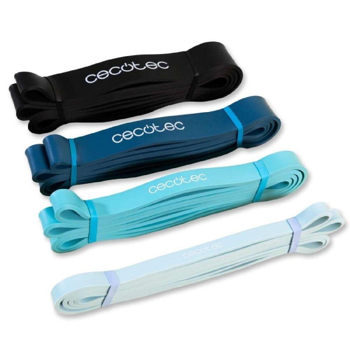 Træningselastikker DrumFit - 4 stk. modstandsbånd (15-60 kg)