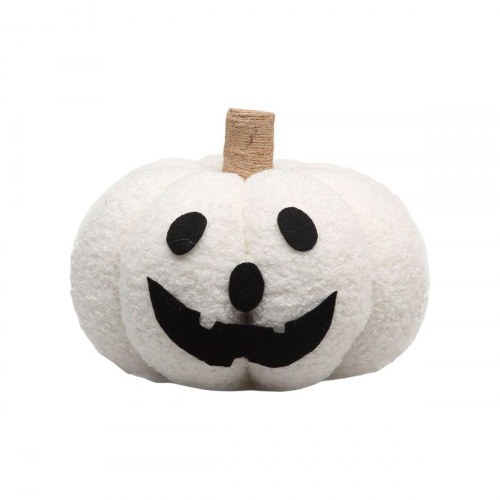 Halloween dekoration - hvid græskar 21 × 16 cm