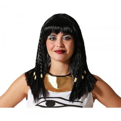 Paryk til kostume - egyptisk Cleopatra look, voksen