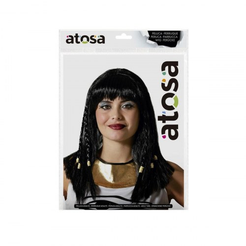 Paryk til kostume - egyptisk Cleopatra look, voksen
