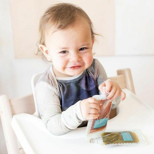 Babymad opbevaring Infantino - hvid plastik