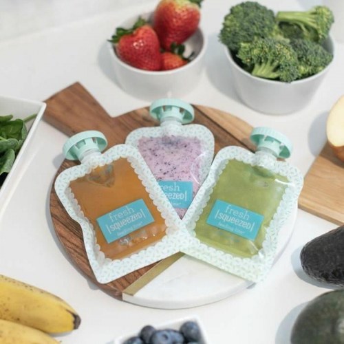 Babymad opbevaring Infantino - hvid plastik