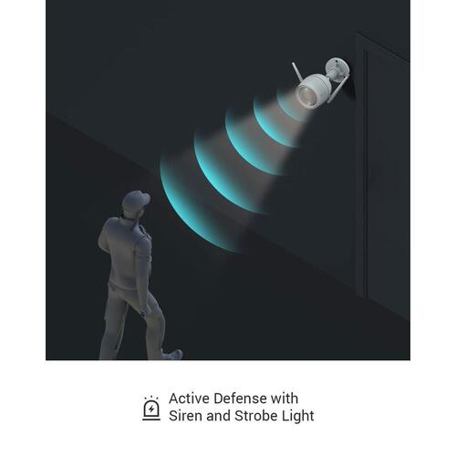 Overvågningskamera Ezviz H3C 2K - Wi‑Fi, 3 MP, IP67