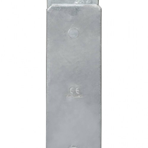 Hegnspløkker 2 stk. 9x6x60 cm galvaniseret stål sølvfarvet