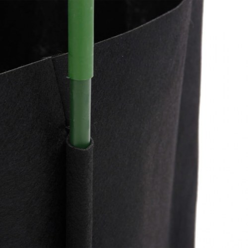 Plantestativer med planteposer 2 stk. 116 cm stål og PP