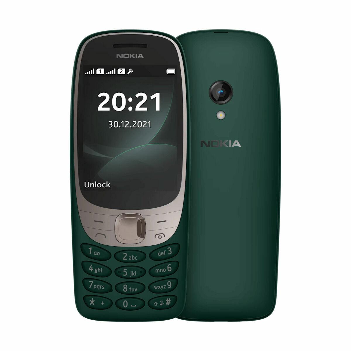 Mobiltelefon med trykknapper Nokia (grøn) 2,8" - 16 MB