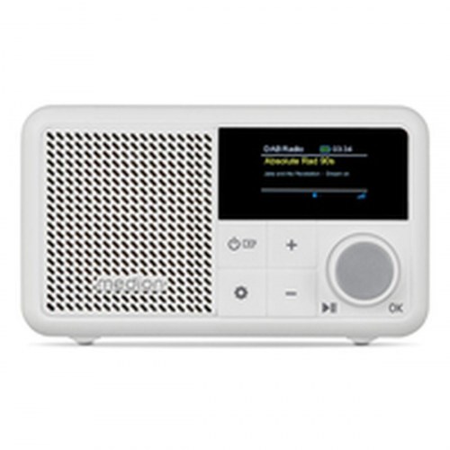 Bærbar radio Medion mini, hvid - DAB/digital, Bluetooth 5.3