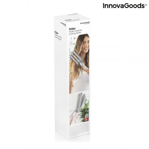 Tredobbelt keramisk støbning curling maskine Triler InnovaGoods