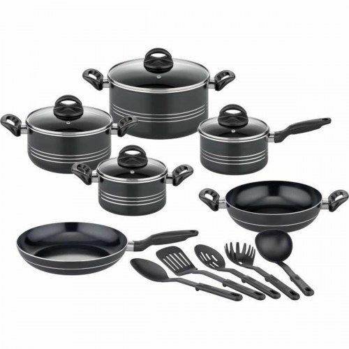 Gryde- og pande­sæt GSW - sort aluminium