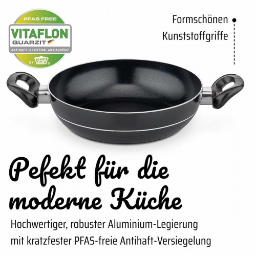 Gryde- og pande­sæt GSW - sort aluminium