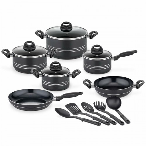 Gryde- og pande­sæt GSW - sort aluminium