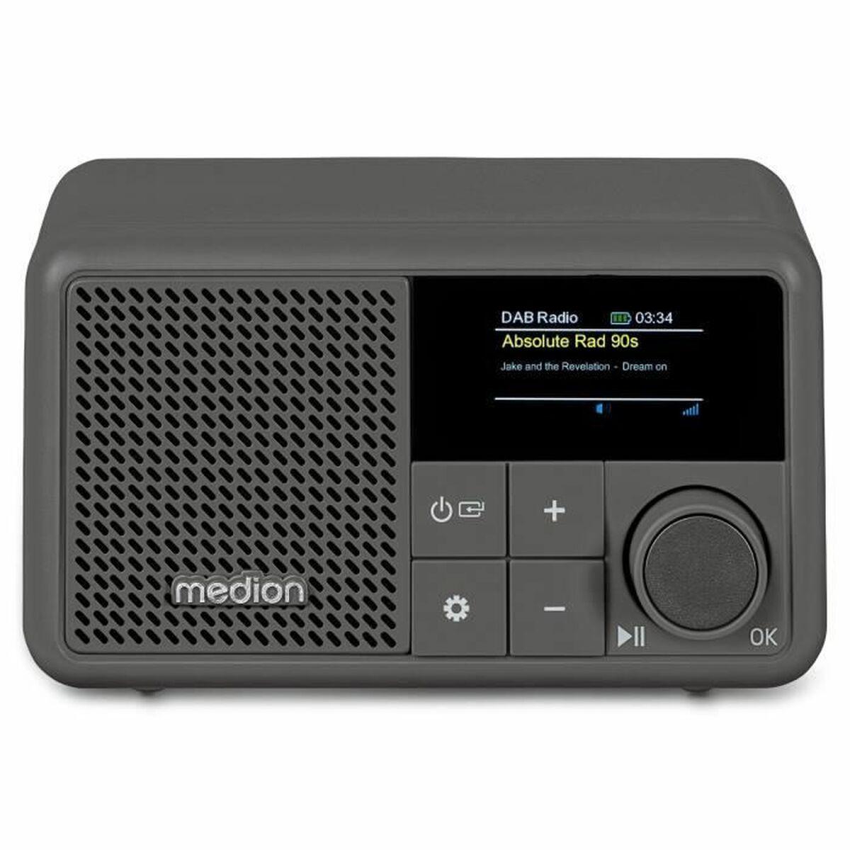 Bærbar Radio Medion Dab/fm Med Bluetooth 5 3 Grå