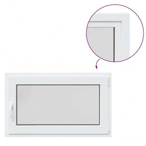 Kældervindue "RISOR" 100x60 cm dreje-kip DIN højre hvid