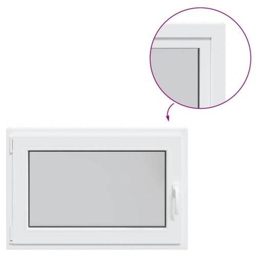 Kældervindue "RISOR" 90x70 cm dreje-kip DIN venstre hvid