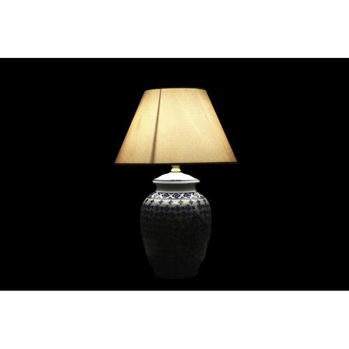 Bordlampe Blå Hvid Porcelæn Elefant (40 x 40 x 60 cm)