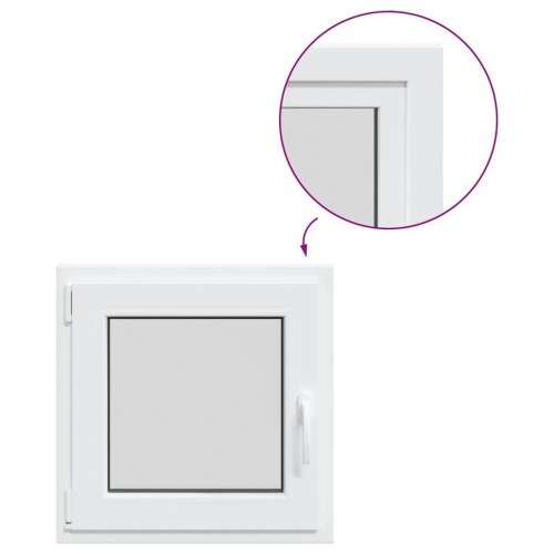 Kældervindue RISOR 60x60 cm Tilt&Drej DIN venstre hvid