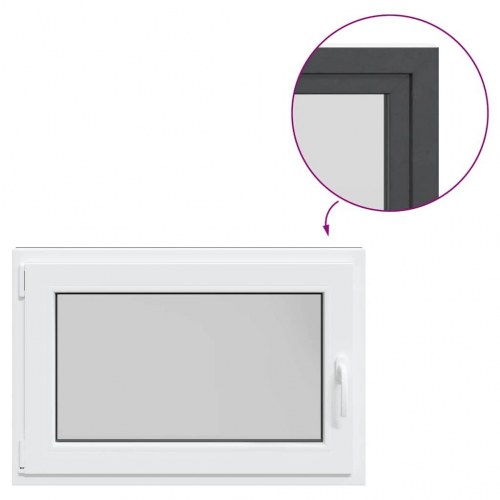 Kældervindue RISOR 90x60 cm Tilt&Drej DIN venstre antracitgrå