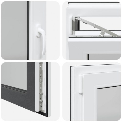 Kældervindue RISOR 90x60 cm Tilt&Drej DIN venstre antracitgrå