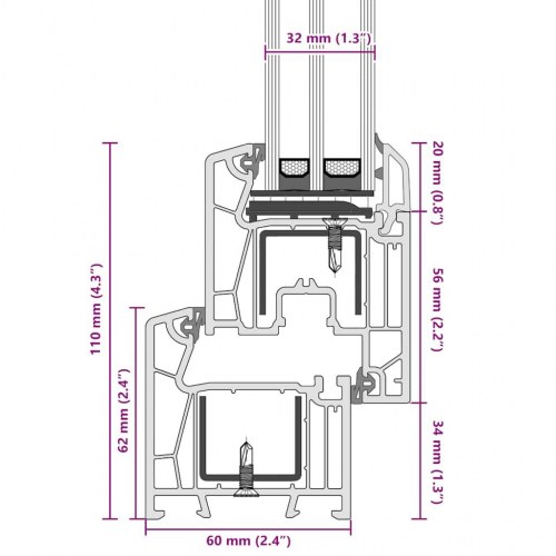 Kældervindue RISOR 90x60 cm Tilt&Drej DIN venstre antracitgrå