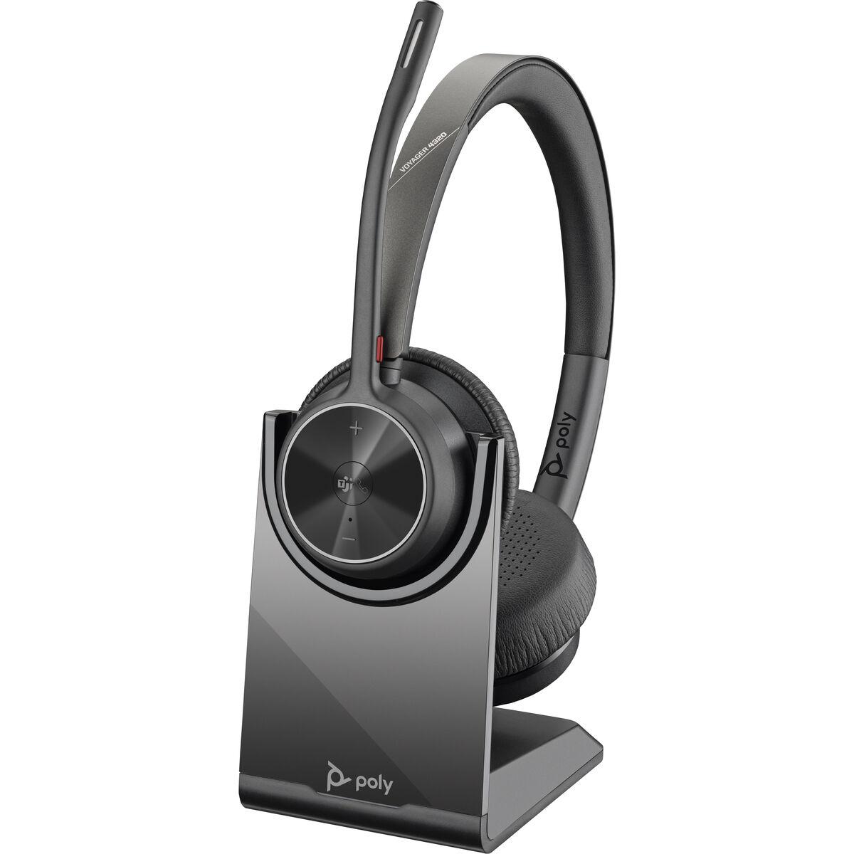 HP 77Z00AA trådløst headset - sort (binauralt med mikrofon) billede