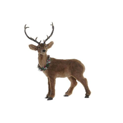 Julepynt Polyester Skum Hjort (44 x 21 x 56 cm)