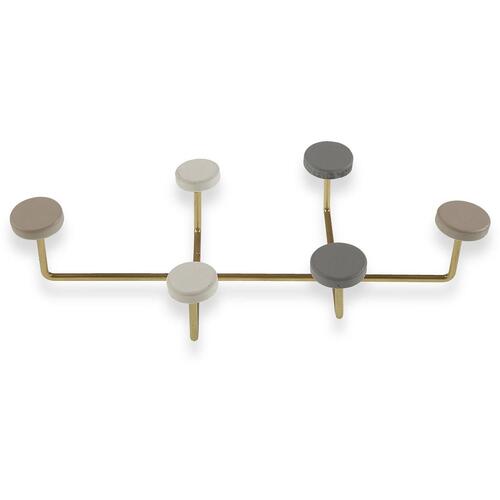 Knagerække Metal Træ MDF (6,5 x 22 x 41 cm)