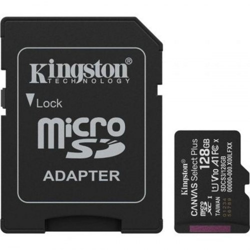 MicroSD-hukommelseskort Kingston 128 GB med SD-adapter