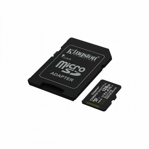 MicroSD-hukommelseskort Kingston 128 GB med SD-adapter