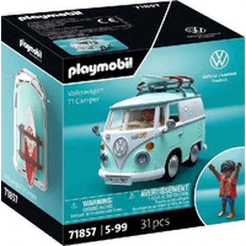 Legetøjssæt Playmobil - Volkswagen T1 Camper (31 dele)