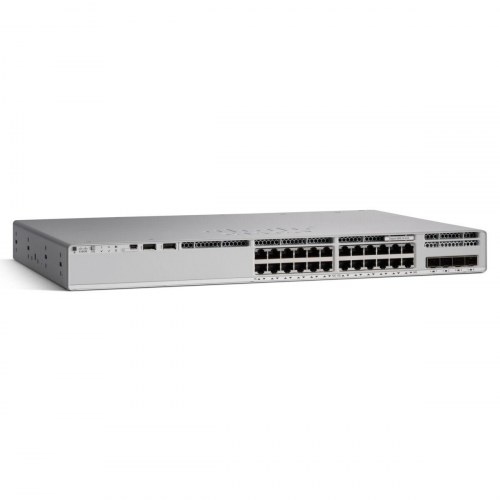 Netværksswitch Cisco C9200L-24T-4X-E - 24 porte, grå