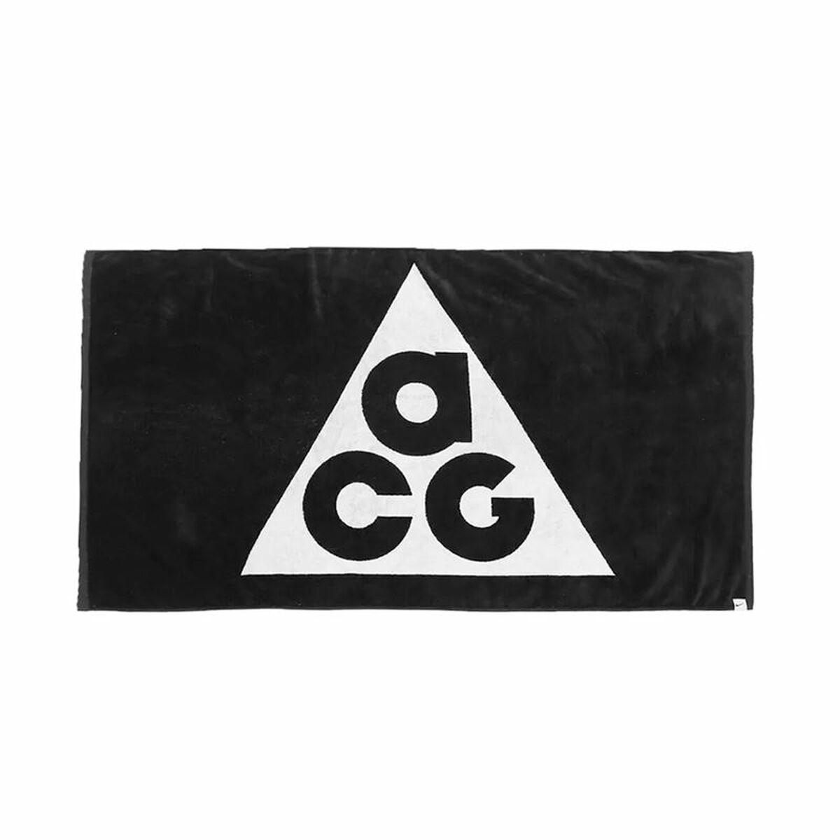 Svømmehåndklæde Nike ACG - hvid/sort 145 × 80 cm