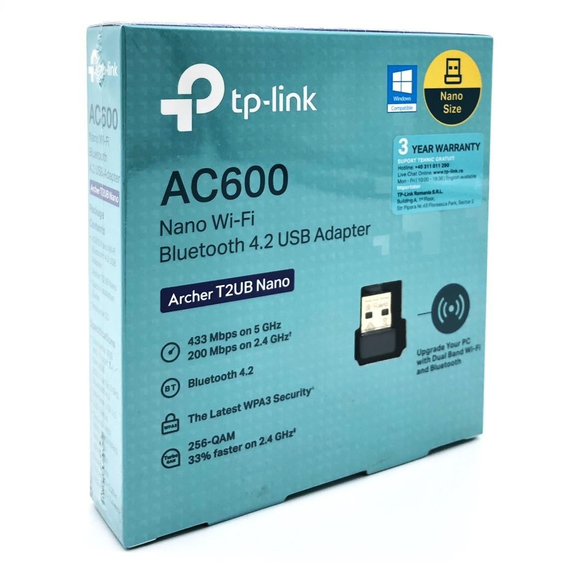 Bluetooth adapter TP-Link Archer T2UB Nano AC600 (Wi?Fi 5, USB) billede