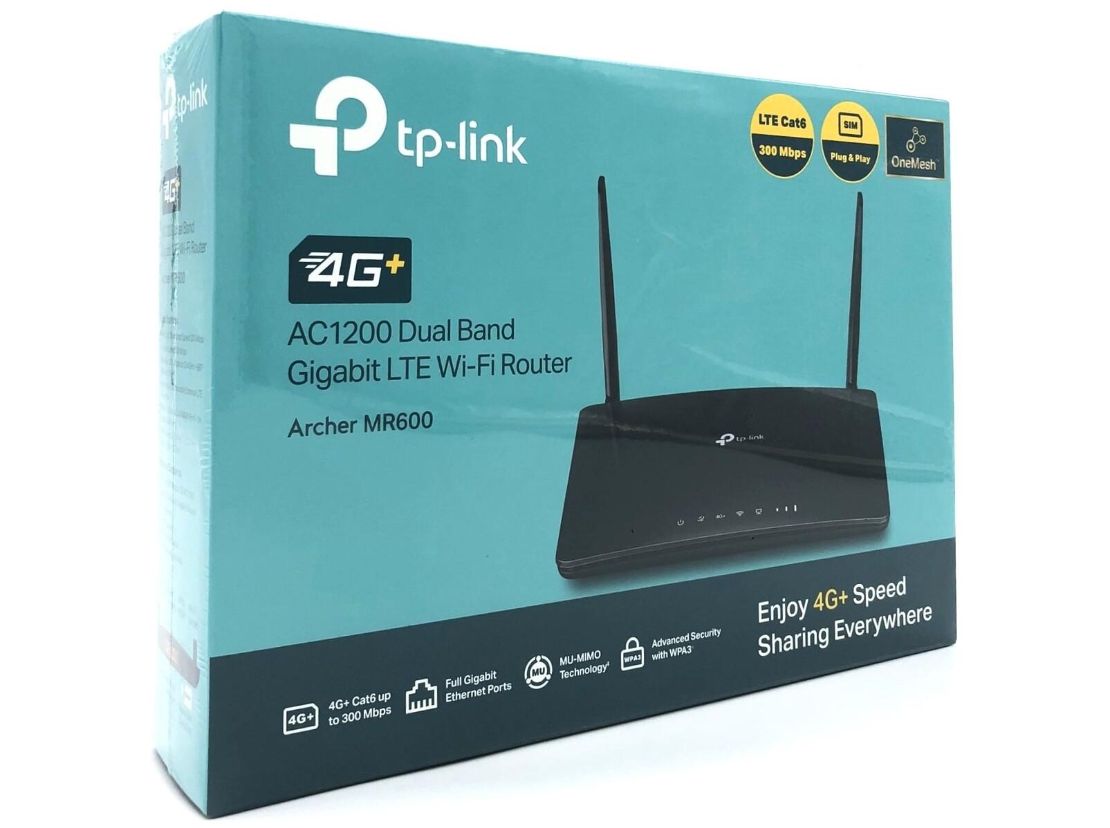 WiFi router TP-Link Archer MR600 4G Cat6 AC1200 Dual Band