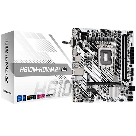 Bundkort ASRock H610M-HDV/M.2+ D5 Micro-ATX LGA1700 (Intel H610) billede